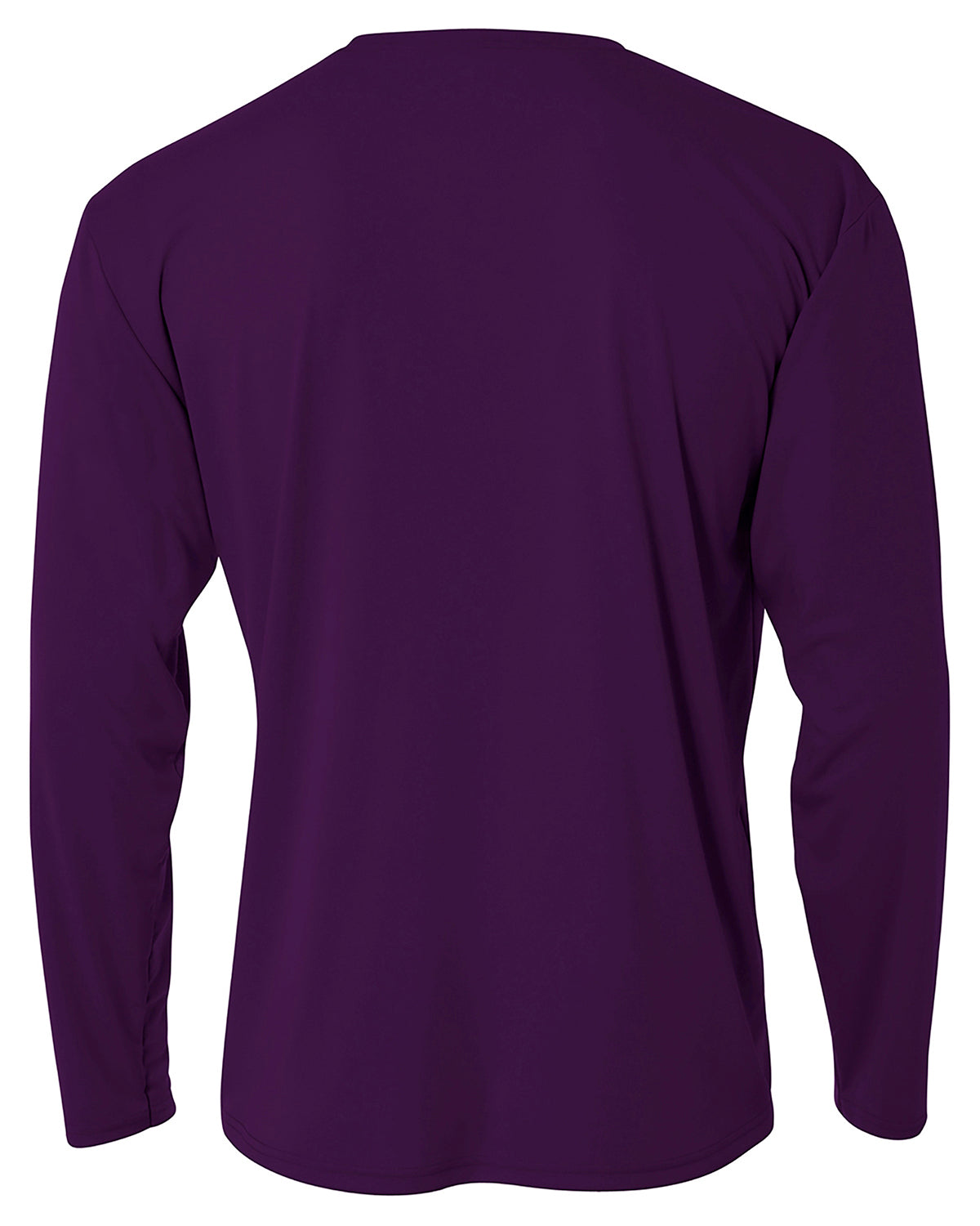 Youth Long Sleeve Cooling Performance Crew Shirt - Purple