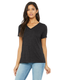 Bella + Canvas 6405CVC - Women's Relaxed Jersey V-Neck T-Shirt - Heather Dark Gray