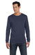 Bella + Canvas 3501CVC - Unisex Jersey Long-Sleeve T-Shirt - Heather Navy
