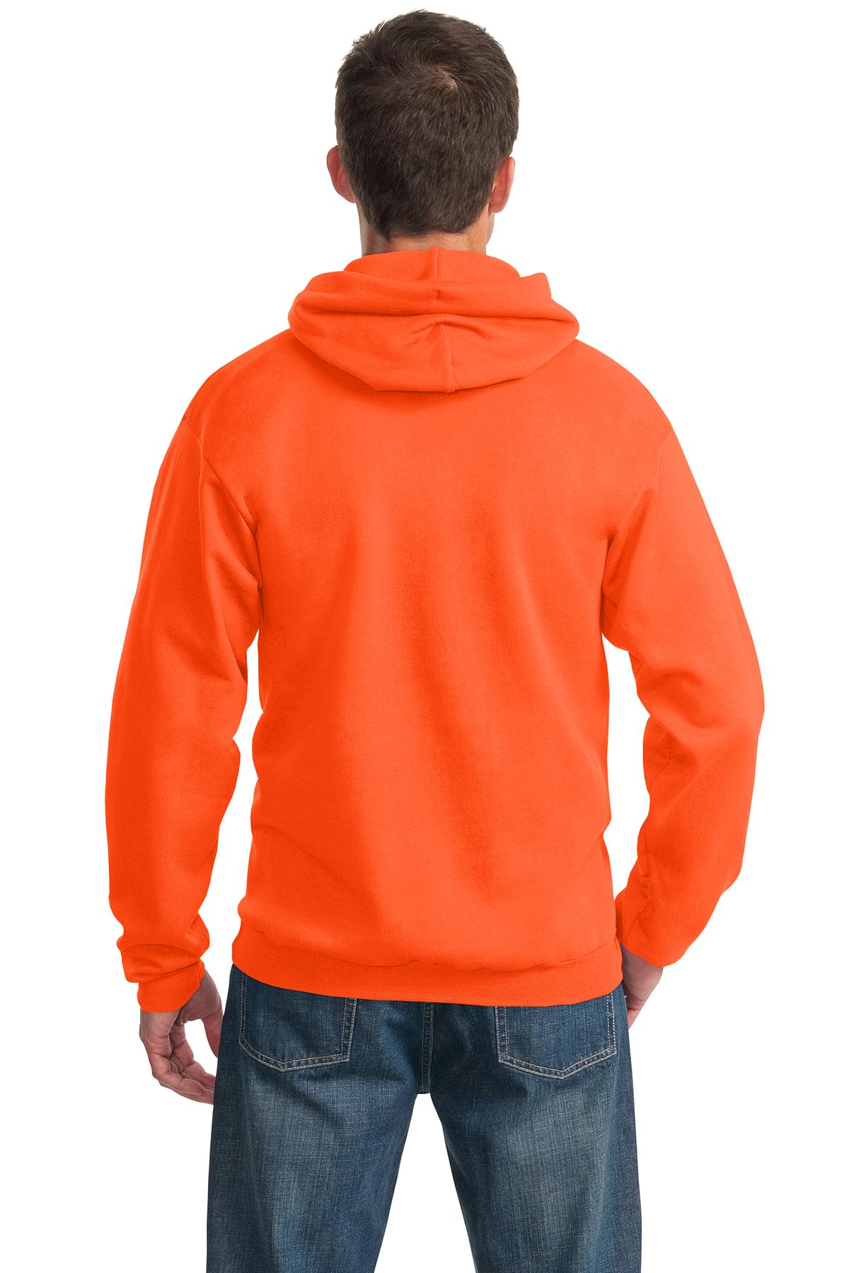 Unisex Essential Fleece Pullover Hoodie - Safety Orange