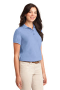 Women's Silk Touch Polo - Light Blue