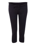 Women's Capri Scrunch Pants - Black