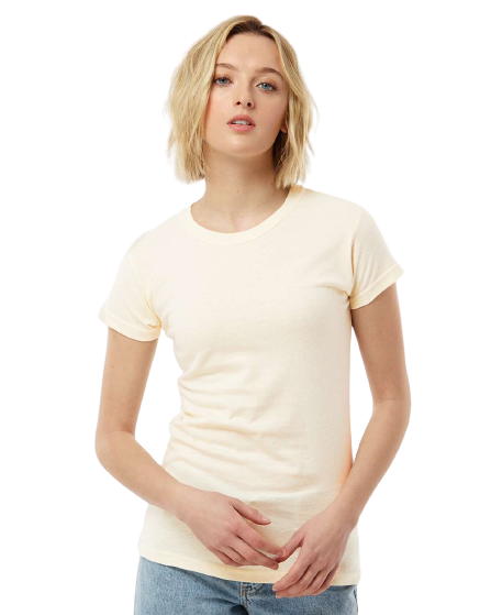 Women's Slim Fit Fine Jersey Tee - Natural