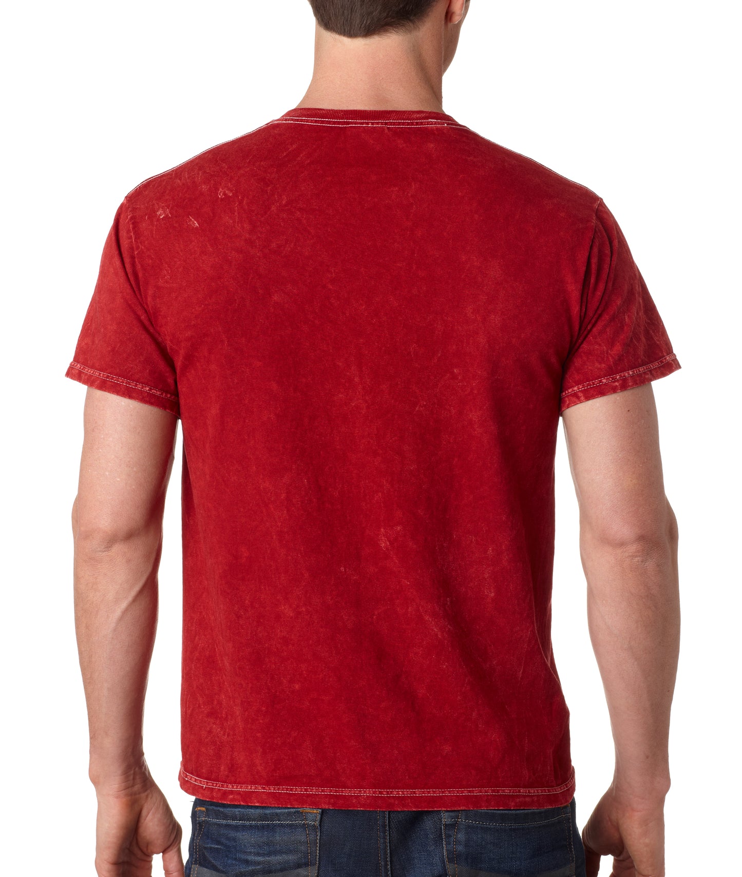 Unisex 100% Cotton Vintage Wash T-Shirt - Mineral Red