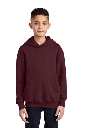 Youth Core Fleece Pullover Hoodie - Maroon