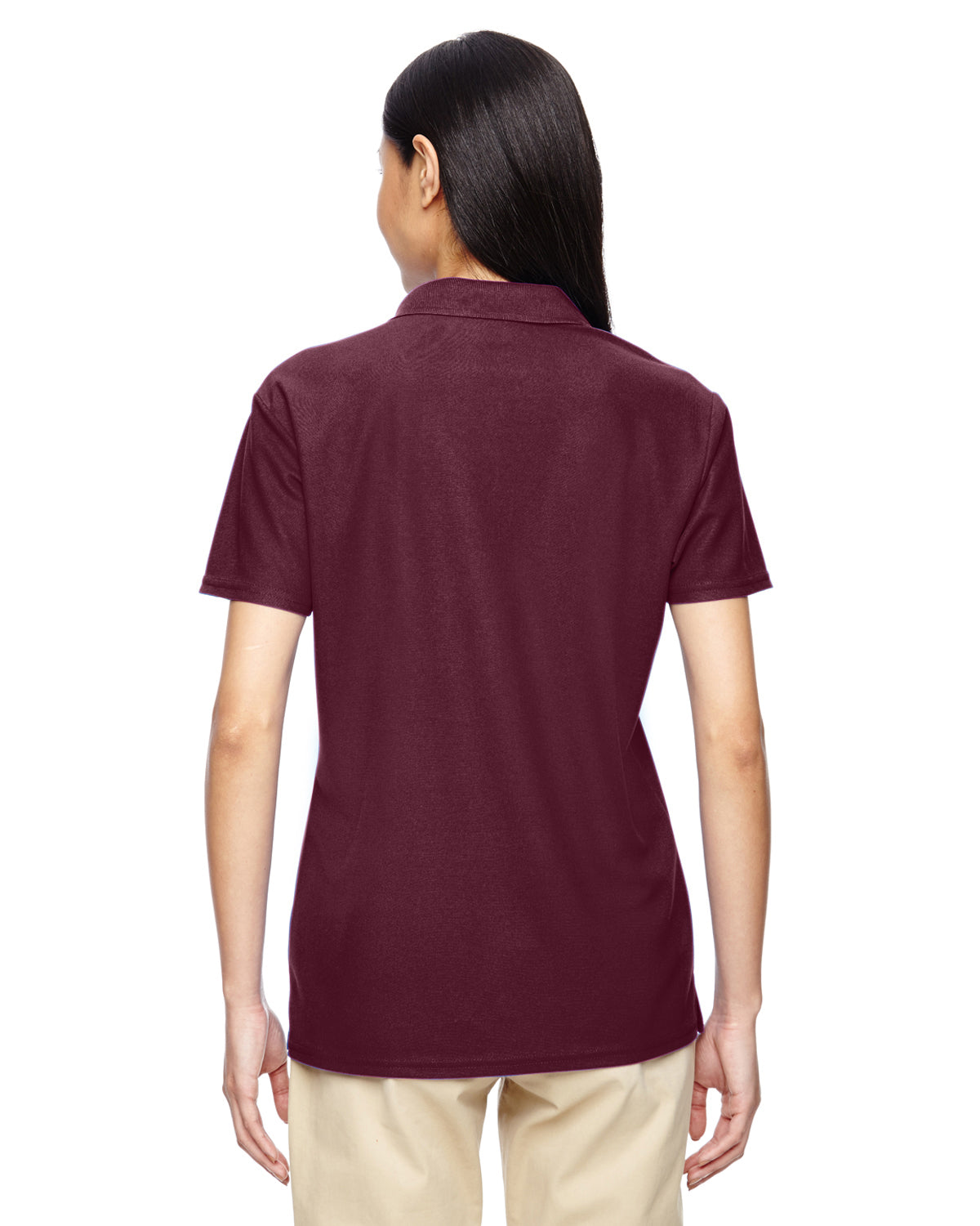 Women's Performance® Jersey Polo - Marble Maroon