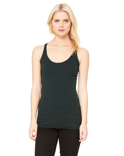 Women's Triblend Racerback Tank - Emerald Triblend