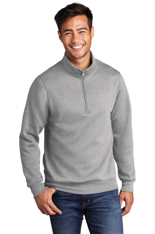 Unisex Core Fleece 1/4-Zip Pullover Sweatshirt - Athletic Heather