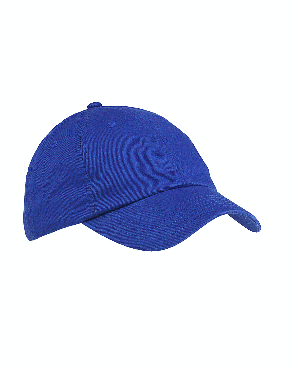 6-Panel Brushed Twill Unstructured Cap - Royal