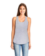 Next Level 6338 - Women's Gathered Racerback Tank - Heather Gray