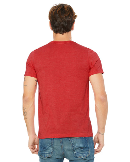 Unisex Heather CVC T-Shirt - Heather Red