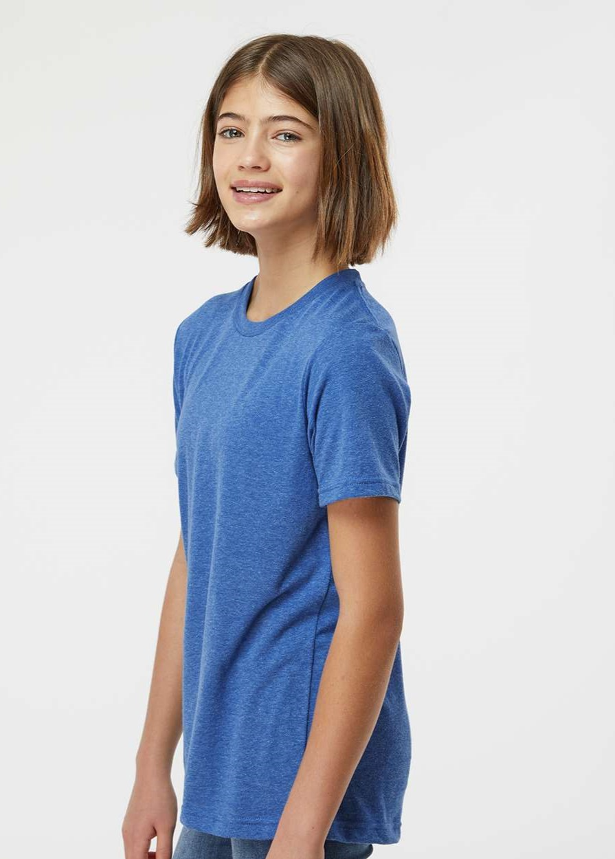 Youth Poly-Rich Tee - Heather Royal