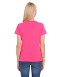 Women's Premium Jersey V-Neck T-Shirt - Hot Pink