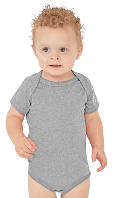 Infant Fine Jersey Bodysuit - Heather