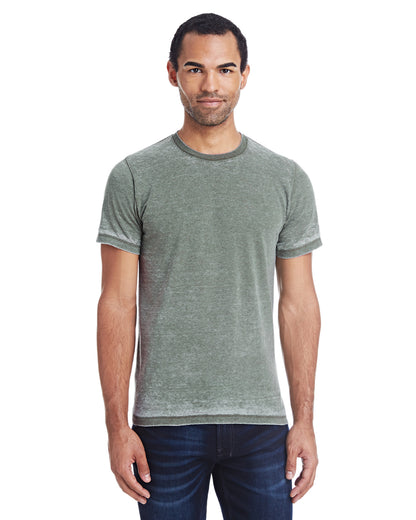 Unisex Acid Wash T-Shirt - Olive
