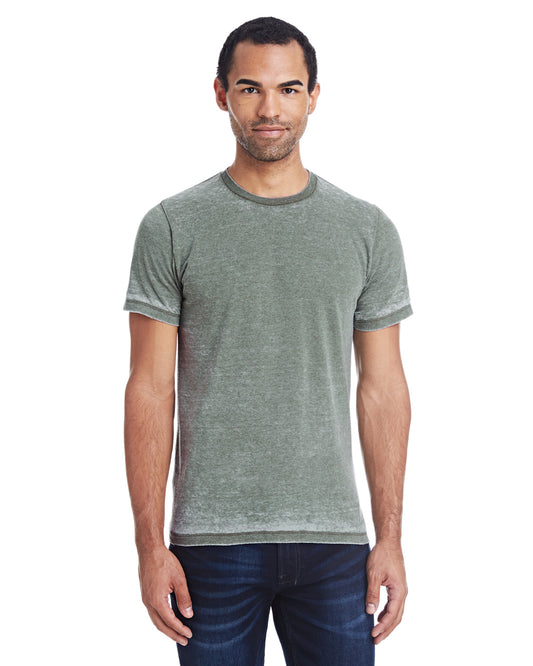 Unisex Acid Wash T-Shirt - Olive