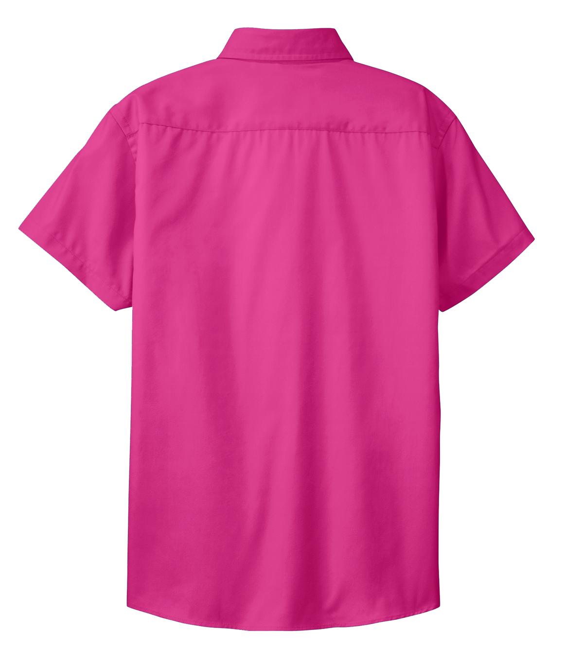 Women's Short Sleeve Easy Care Shirt - Tropical Pink