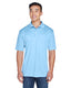 UltraClub 8406 - Men's Cool & Dry Sport Two-Tone Polo - Columbia Blue / White