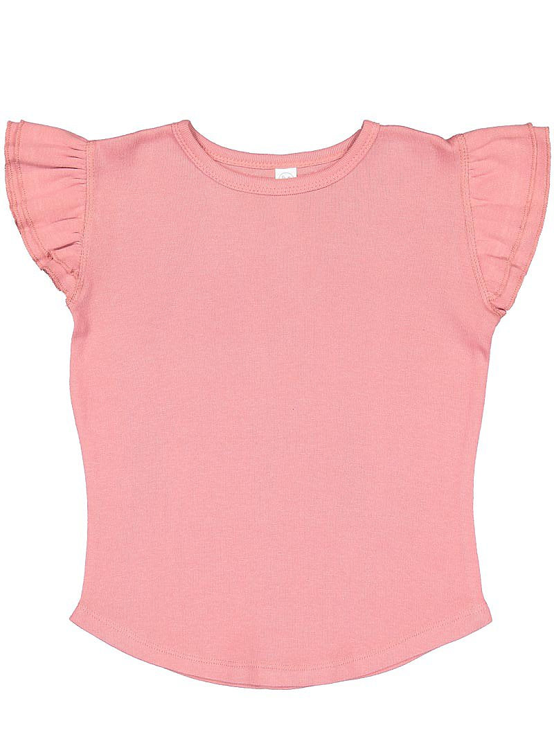 Toddler Flutter Sleeve T-Shirt - Mauvelous
