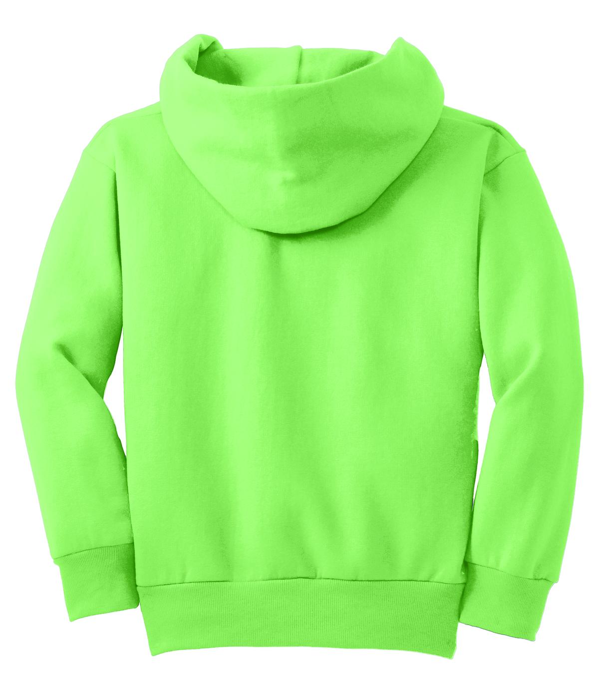 Youth Core Fleece Pullover Hoodie - Neon Green
