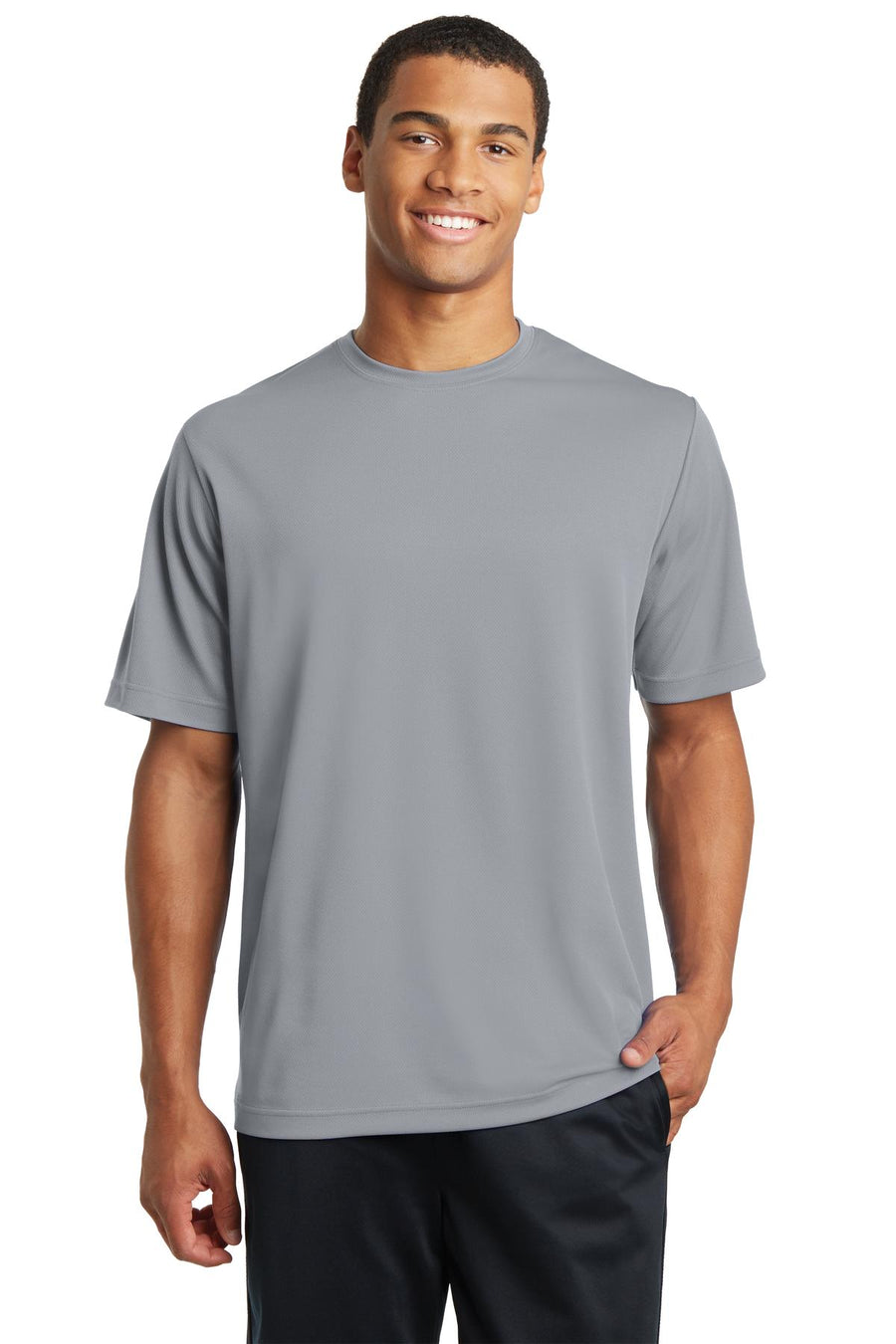 Unisex PosiCharge RacerMesh Tee - Silver