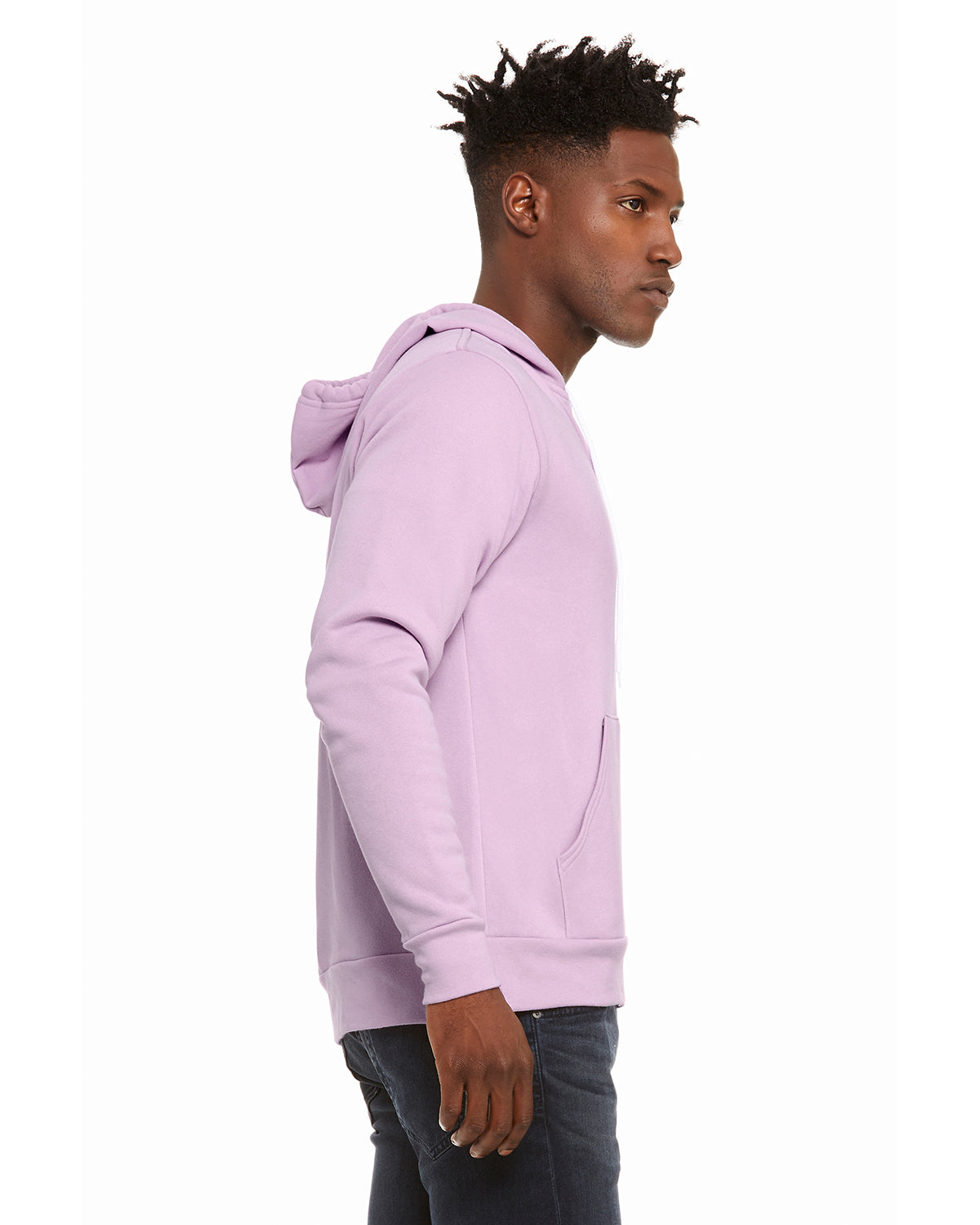 Unisex Poly-Cotton Sponge Fleece Full-Zip Hoodie - Lilac