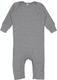 Rabbit Skins 4412 - Infant Long-Sleeve Baby Rib Coverall - Granite Heather