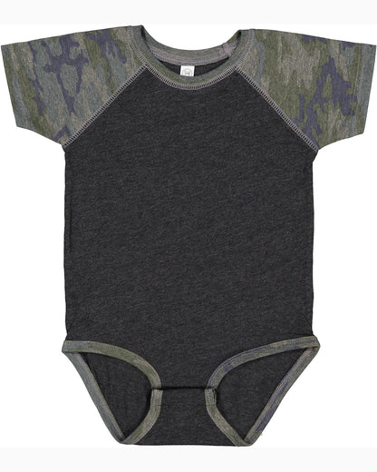 Infant Baseball Bodysuit - Vintage Smke / Vintage Camo