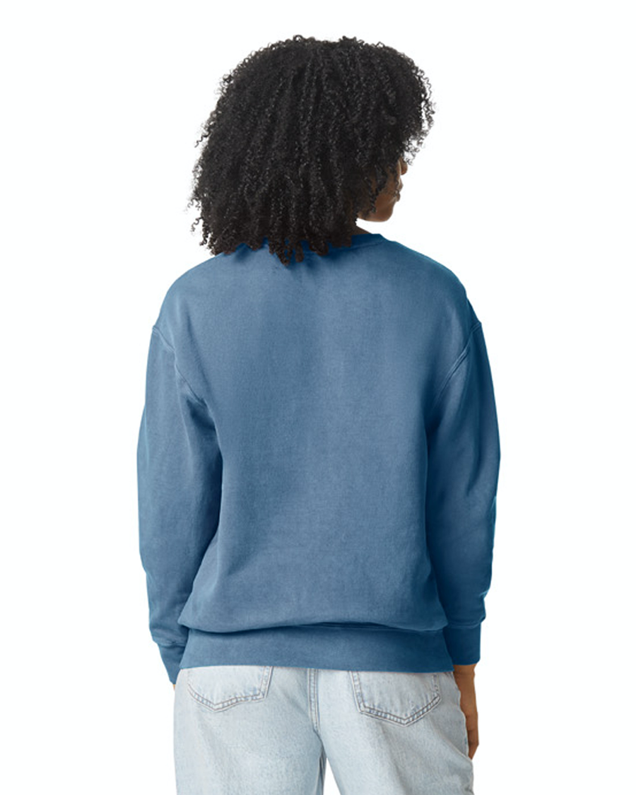 Unisex Lighweight Cotton Crewneck Sweatshirt - Blue Jean