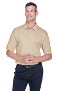 Men's Solid Perfect Pima Interlock Polo - Stone