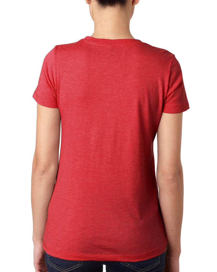Women's Triblend Crew - Vintage Red