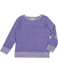 Toddler Harborside Melange French Terry Crew - Purple Melange