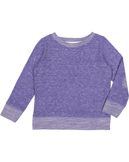 Toddler Harborside Melange French Terry Crew - Purple Melange