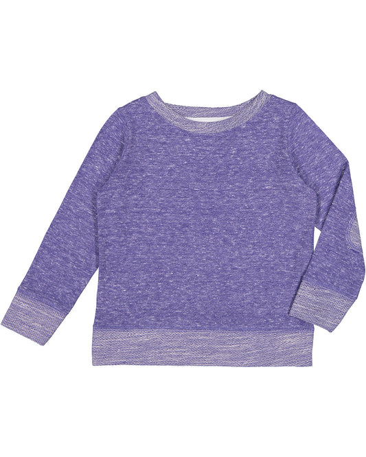 Toddler Harborside Melange French Terry Crew - Purple Melange