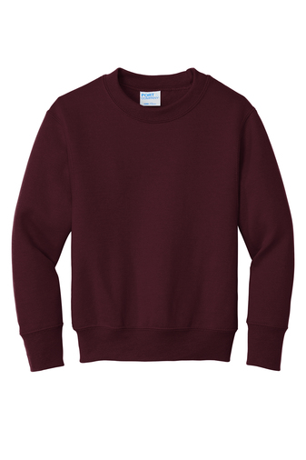 Youth Core Fleece Crewneck Sweatshirt - Maroon