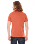 Unisex Poly-Cotton USA Made Crewneck T-Shirt - Heather Orange