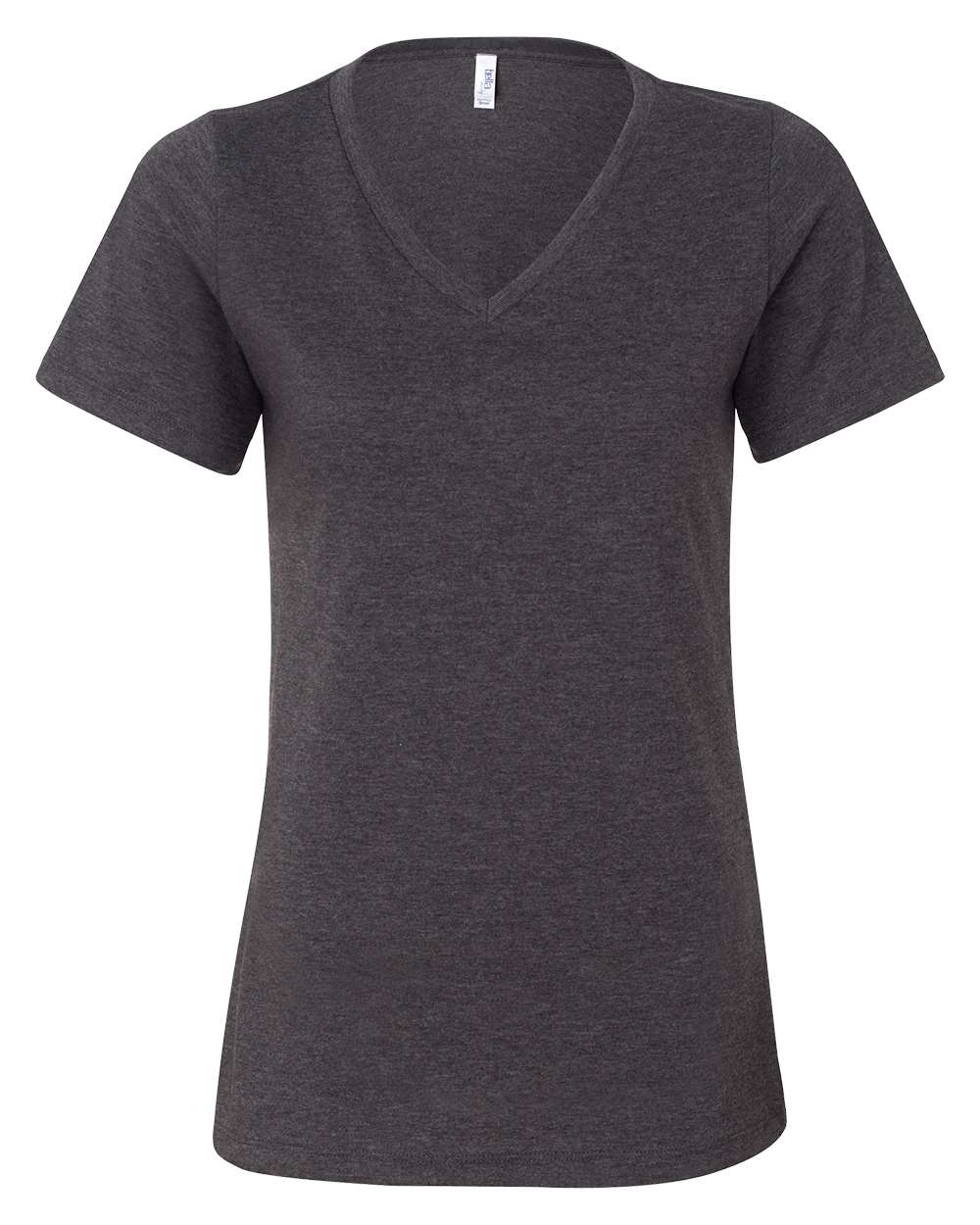 Women's Relaxed Jersey V-Neck T-Shirt - Heather Dark Gray