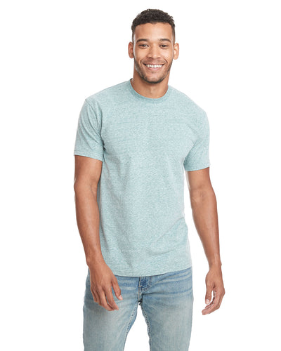 Unisex Sueded Snow Crewneck T-Shirt - Snow Heather Green