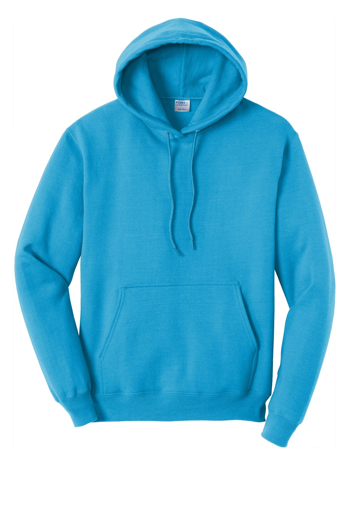 Unisex Core Fleece Pullover Hoodie - Neon Blue