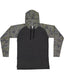 LAT 6917 - Men's Hooded Raglan Long Sleeve Fine Jersey T-Shirt - Vintage Smoke / Vintage Cmo / Black