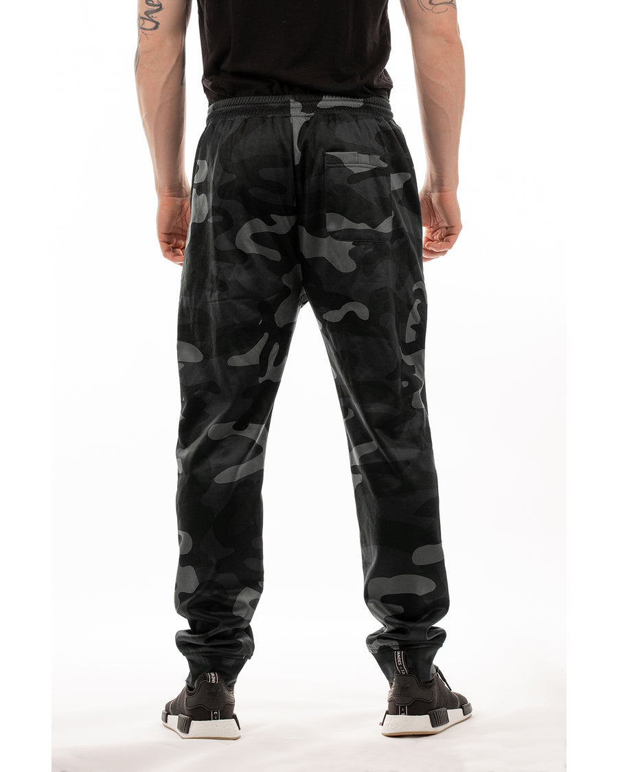 Unisex Heather Performance Jogger Pant - Black Camo