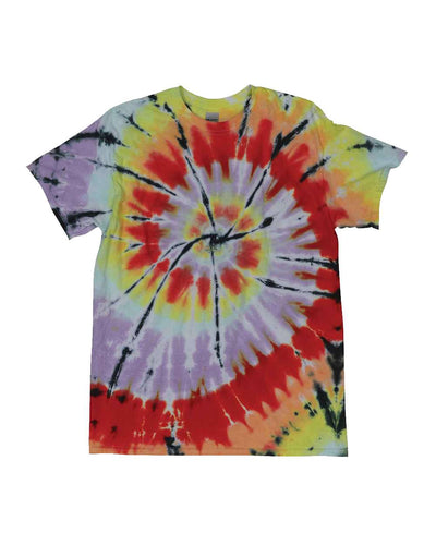 Short Sleeve Rainbow Cut-Spiral T-Shirt - Energy