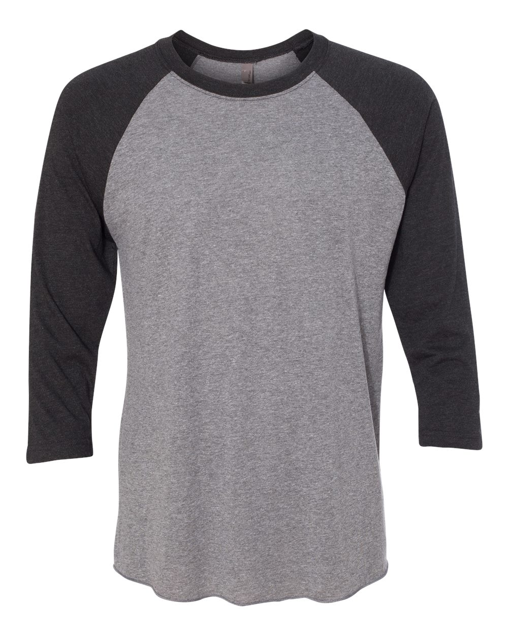 Unisex Triblend 3/4-Sleeve Raglan - Vintage Black / Premium Heather