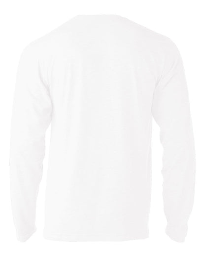 Unisex Poly-Rich Long Sleeve Tee - White