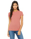 Bella + Canvas 6004 - Women's Junior Fit Favorite T-Shirt - Heather Pink