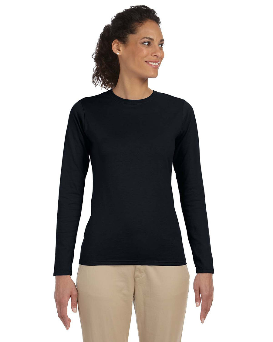 Women's Softstyle® Long-Sleeve T-Shirt - Black