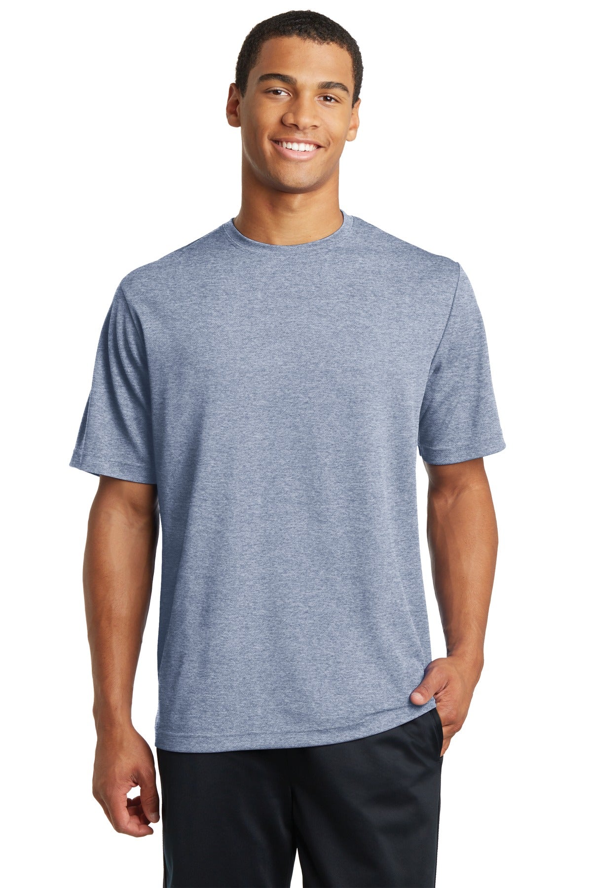 Unisex PosiCharge RacerMesh Tee - True Navy Heather