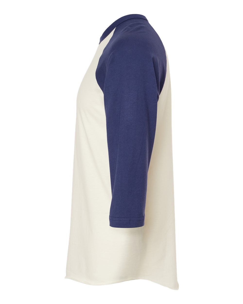 Unisex Fine Jersey Raglan Tee - Vintage White/ Inked India