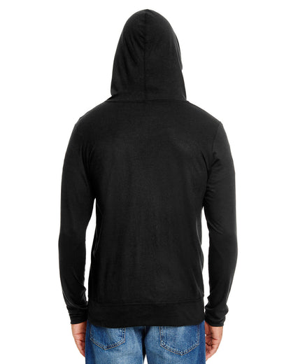 Unisex Triblend Full-Zip Jacket - Black