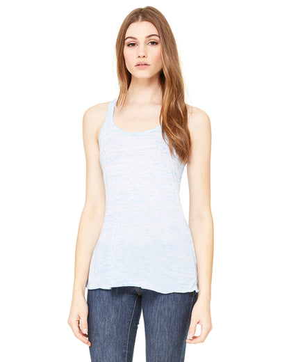Women's Flowy Racerback Tank - Blue Marble